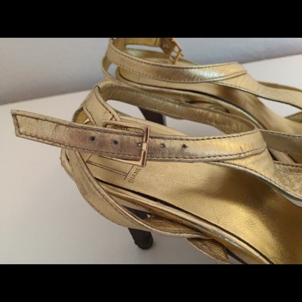 DVF gold heels - Picture 5 of 6